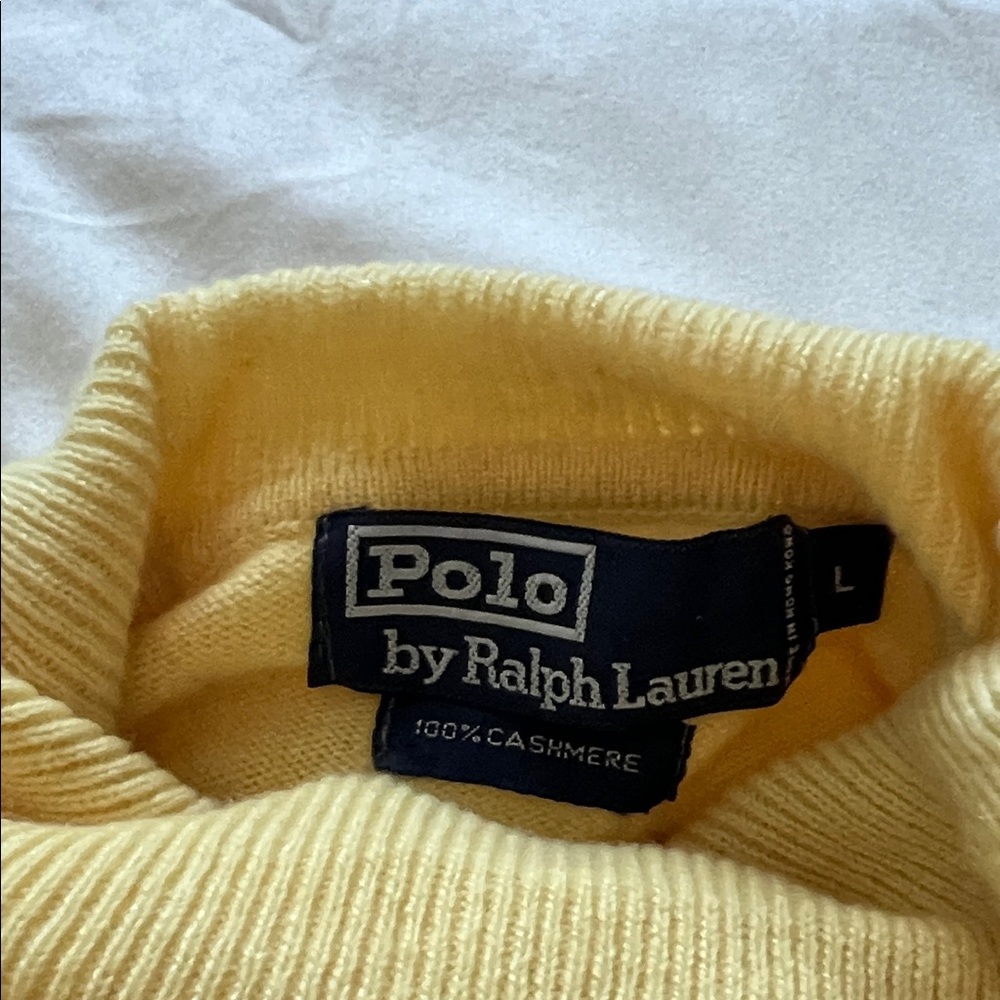 Polo Ralph Lauren Yellow Cashmere Sweater